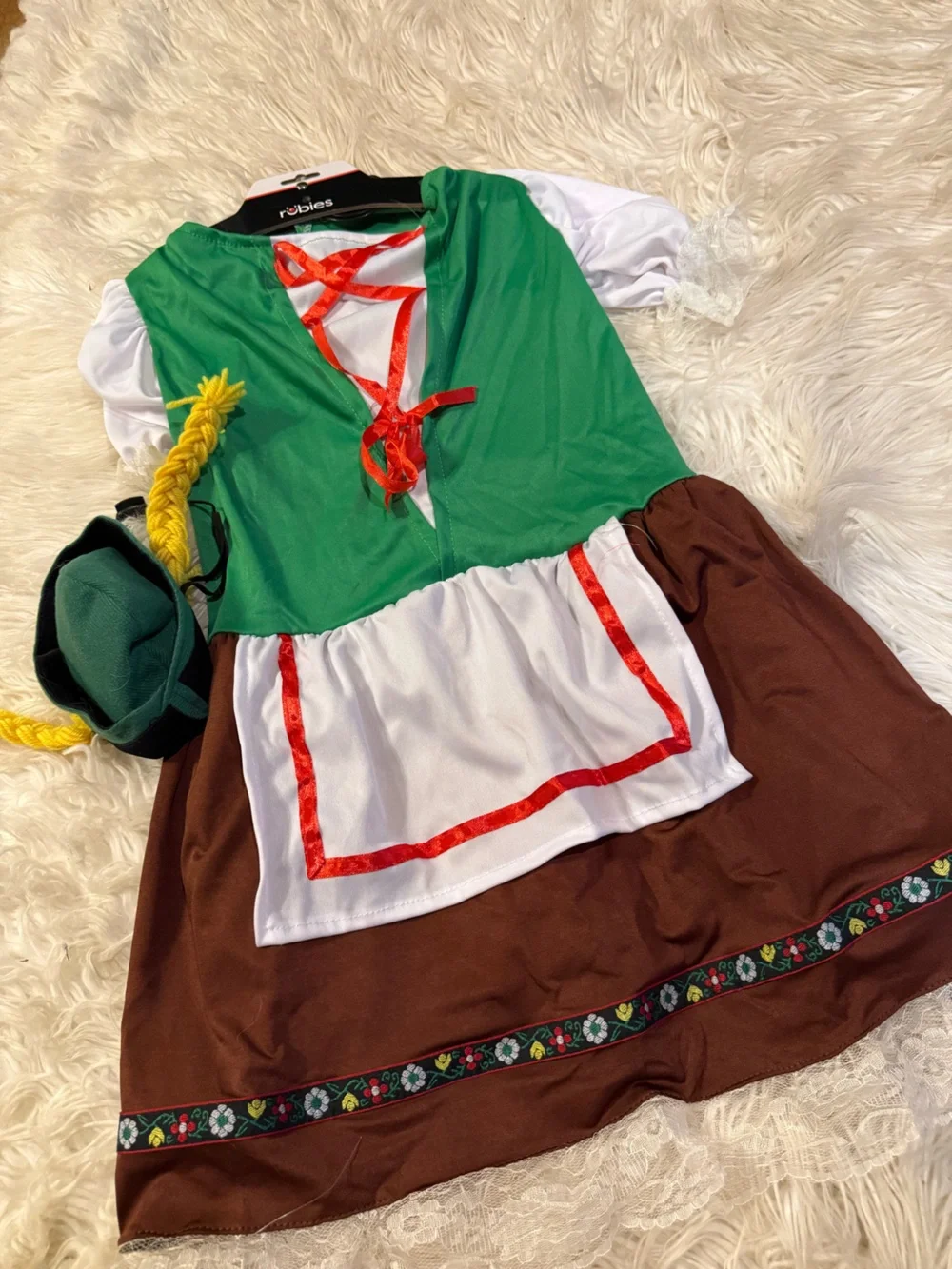 Pet Green Bavarian Oktoberfest Girl Costume (P)